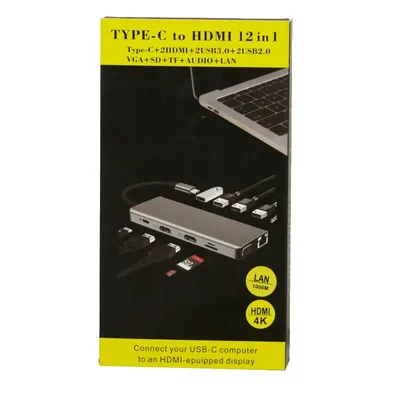 Spear Type C To Hdtv 12 In 1 USB Hub