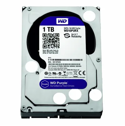 Wd Hard Disk 1TB 3.5" Purple SATA Desktop
