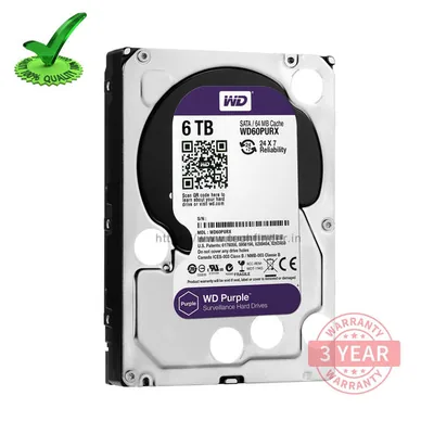 Wd Hard Disk 6TB 3.5" SATA Purple