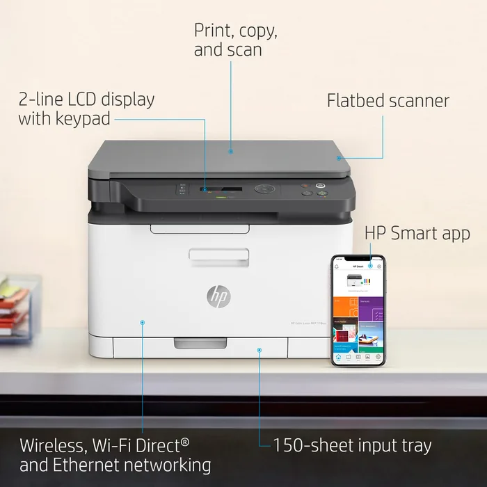 HP Printer Color Laser MFP 178NW