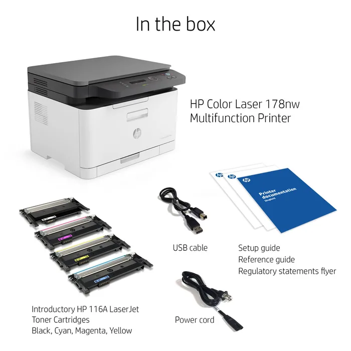 HP Printer Color Laser MFP 178NW