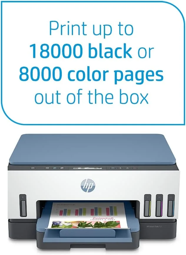 HP Smart Tank 725 Wireless All - In - One Printer