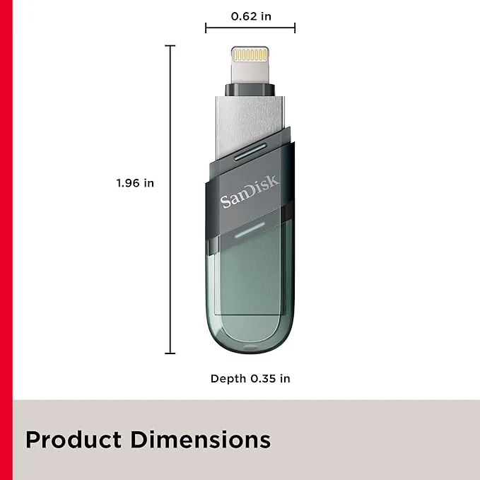 SanDisk Ixpand Flash Drive Flip 64GB Type A+ Lighting